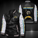 Los Angeles Chargers Leather Bomber Jacket