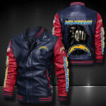 Los Angeles Chargers Leather Bomber Jacket