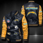 Los Angeles Chargers Leather Bomber Jacket