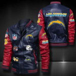 Los Angeles Chargers Leather Bomber Jacket