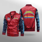 Los Angeles Chargers Leather Bomber Jacket