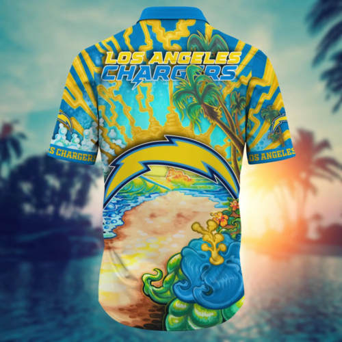 Los Angeles Chargers NFL Flower Hawaii Shirt  For Fans, Summer Football Shirts