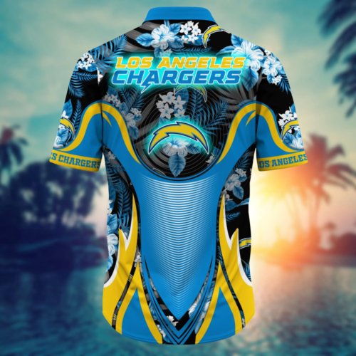 Los Angeles Chargers NFL Flower Hawaii Shirt  For Fans, Summer Football Shirts