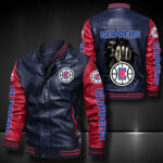 Los Angeles Clippers Leather Bomber Jacket