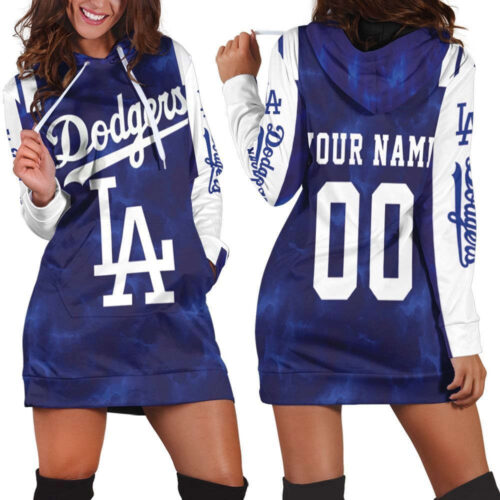 Los Angeles Dodgers Hoodie Dress For Women