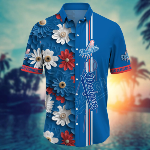 Los Angeles Dodgers MLB Flower Hawaii Shirt And Tshirt For Fans, Summer Football Shirts