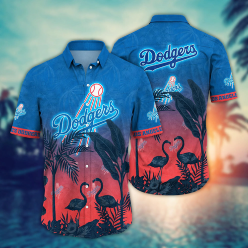 Los Angeles Dodgers MLB Flower Hawaii Shirt   For Fans, Summer Football Shirts