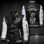 Los Angeles Kings Leather Bomber Jacket