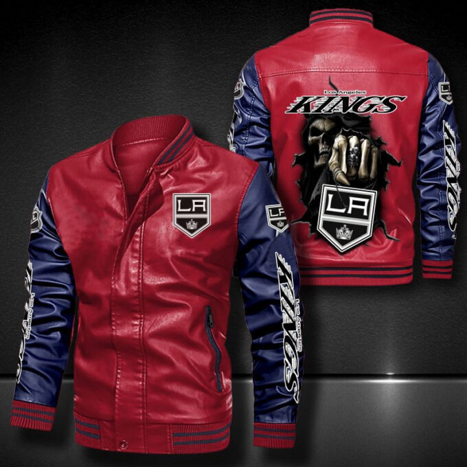 Los Angeles Kings Leather Bomber Jacket