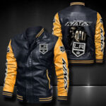 Los Angeles Kings Leather Bomber Jacket