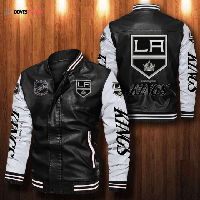 Los Angeles Kings Leather Bomber Jacket