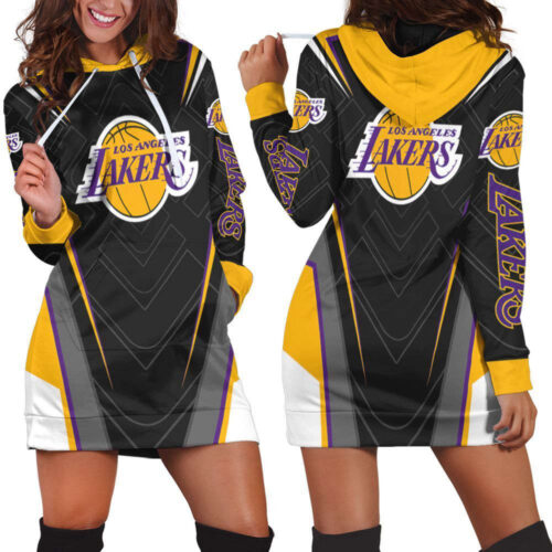 Los Angeles Lakers Hoodie Dress For Women
