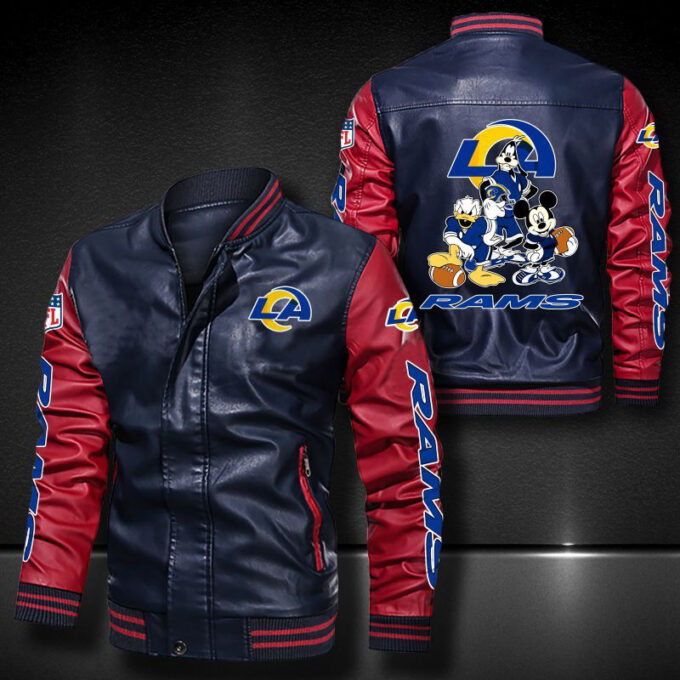 Los Angeles Rams Leather Bomber Jacket