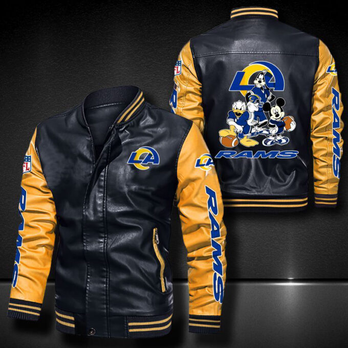 Los Angeles Rams Leather Bomber Jacket