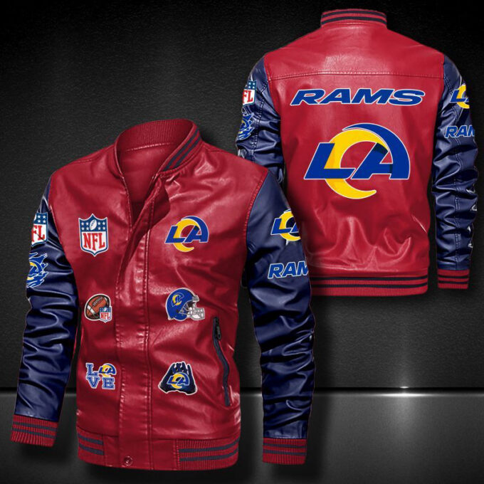Los Angeles Rams Leather Bomber Jacket
