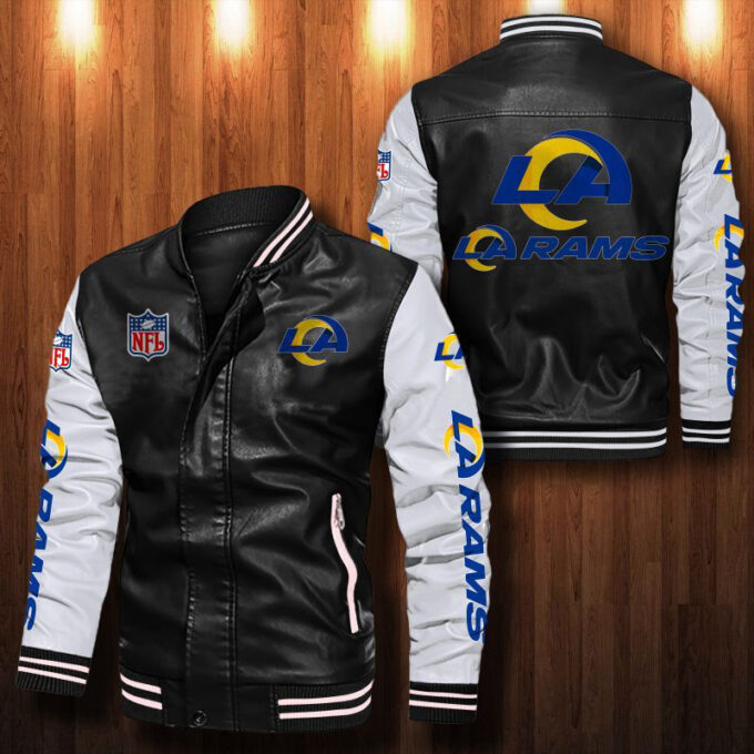 Los Angeles Rams Leather Bomber Jacket