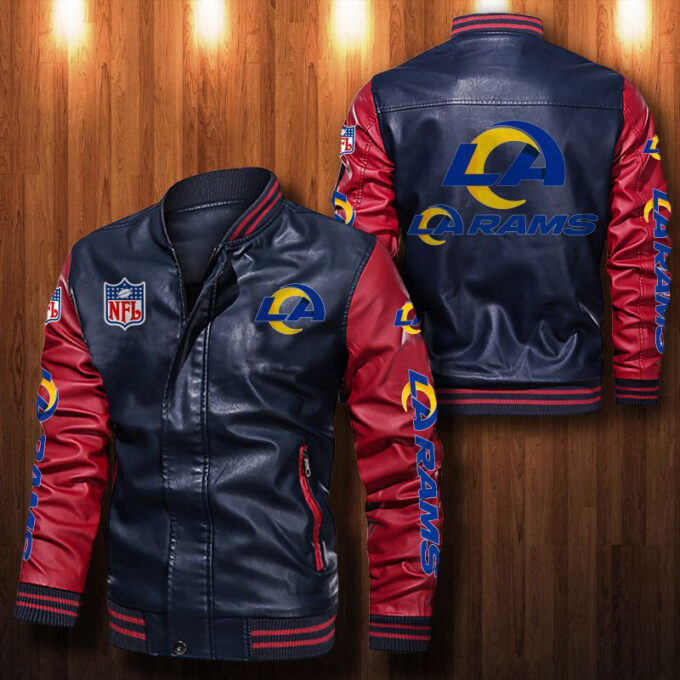 Los Angeles Rams Leather Bomber Jacket