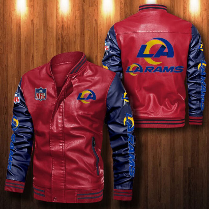 Los Angeles Rams Leather Bomber Jacket