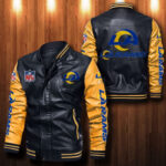 Los Angeles Rams Leather Bomber Jacket