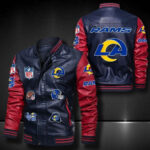 Los Angeles Rams Leather Bomber Jacket