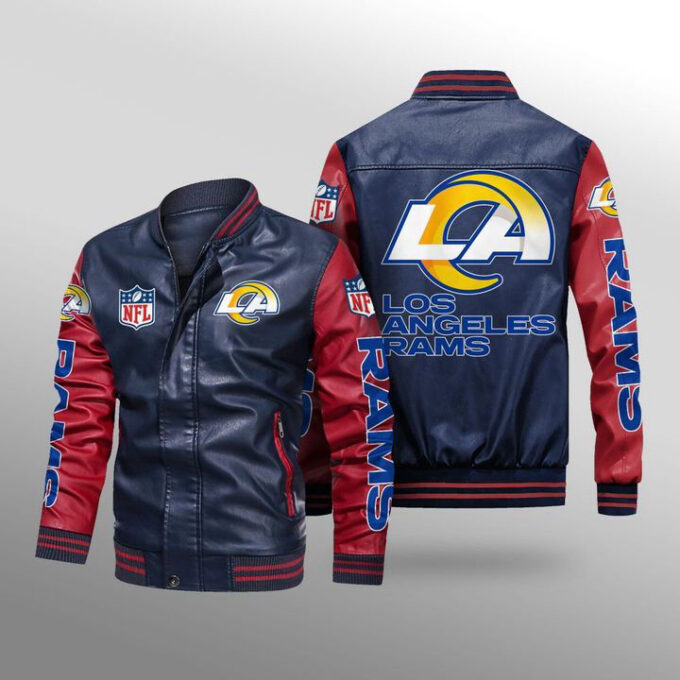 Los Angeles Rams Leather Bomber Jacket