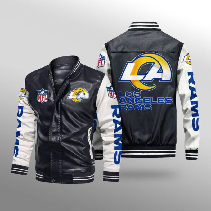 Los Angeles Rams Leather Bomber Jacket