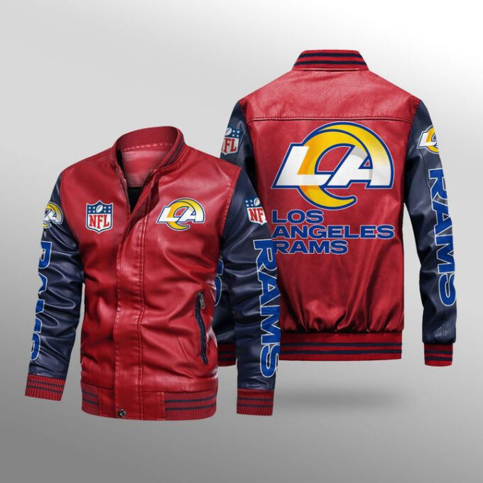 Los Angeles Rams Leather Bomber Jacket