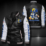 Los Angeles Rams Leather Bomber Jacket