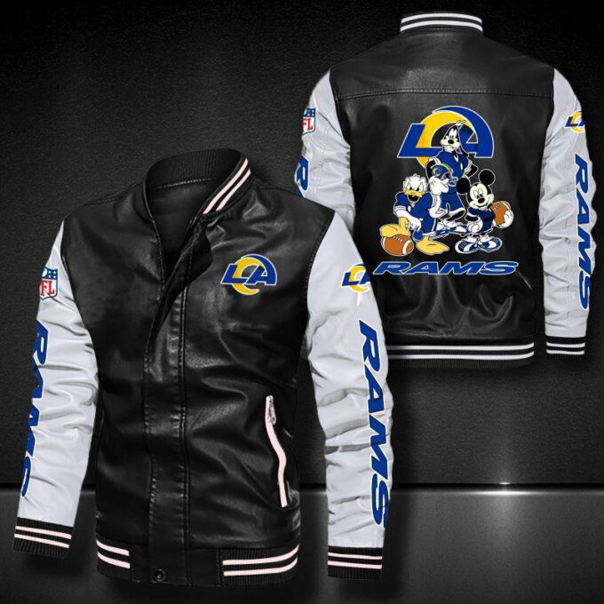 Los Angeles Rams Leather Bomber Jacket