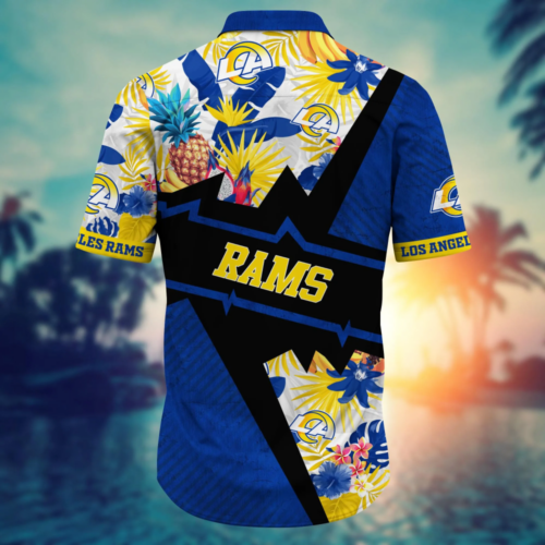 Los Angeles Rams NFL Flower Hawaii Shirt  For Fans, Summer Football Shirts