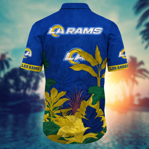 Los Angeles Rams NFL Flower Hawaii Shirt  For Fans, Summer Football Shirts