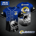 Los Angeles Rams Personalized Baseball Jersey BJ0191