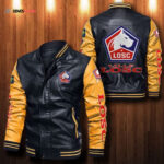 Losc Lille Leather Bomber Jacket