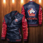 Losc Lille Leather Bomber Jacket