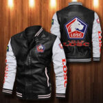 Losc Lille Leather Bomber Jacket