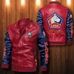 Losc Lille Leather Bomber Jacket