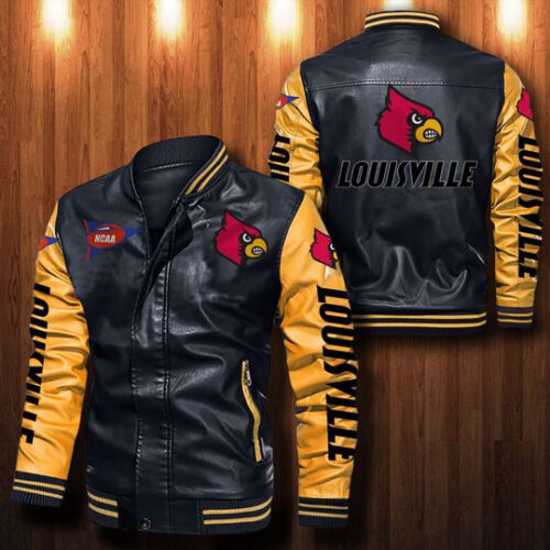 Louisville Cardinals Leather Bomber Jacket