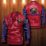 Lsu Tigers Leather Bomber Jacket