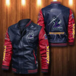 Melbourne Storm Leather Bomber Jacket