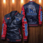 Memphis Tigers Leather Bomber Jacket