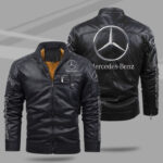 Mercedes Benz Leather Bomber Jacket