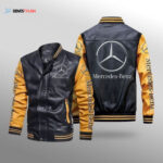 Mercedes Leather Bomber Jacket