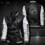 Mercury Marine Leather Bomber Jacket