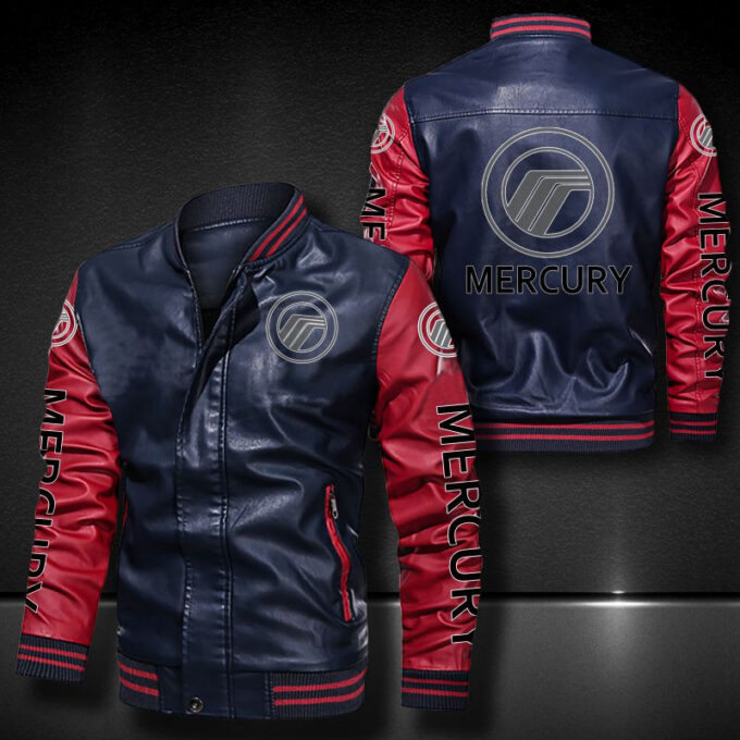 Mercury Marine Leather Bomber Jacket