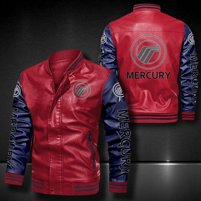 Mercury Marine Leather Bomber Jacket