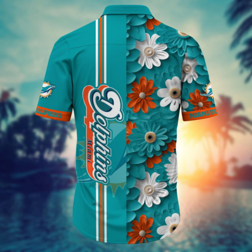 Miami Dolphins NFL Flower Hawaii Shirt  For Fans, Summer Football Shirts