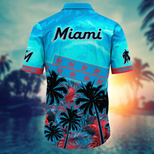 Miami Marlins MLB Flower Hawaii Shirt   For Fans, Summer Football Shirts