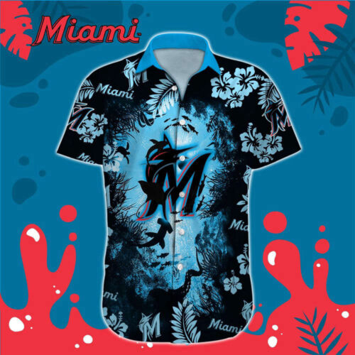 Miami Marlins MLB-Hawaiian Shirt Custom  For Men Women