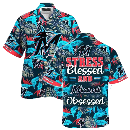 Texas Rangers Mlb Summer Beach Hawaiian Shirt Stress Blessed Obsessed For Fans