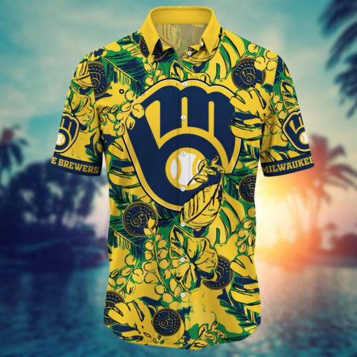 Milwaukee Brewers MLB Flower Hawaii Shirt And Tshirt For Fans, Summer Football Shirts